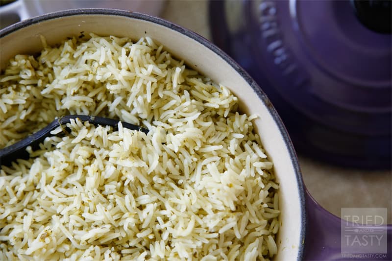 Copycat Cafe Rio Cilantro Lime Rice // Tried and Tasty