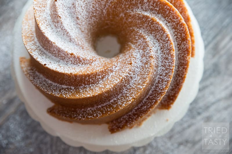 Mom's Pound Cake // This family favorite recipe is certain to please all of your tastebuds! Easy to whip together and passed down from several generations, this cake is flavorful and made with love! | Tried and Tasty