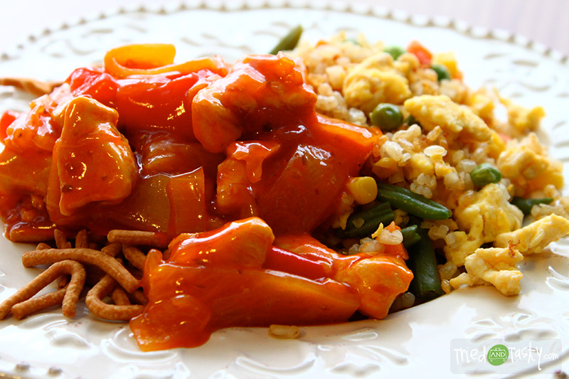 Sweet & Sour Chicken // This Sweet and Sour Chicken is a favorite!  I love Chinese take-out, but why not try making it at home? | Tried and Tasty
