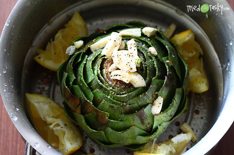Steamed Artichoke // Don't let artichokes intimidate you.  Use this how-to and you'll be devouring them in no time! | Tried and Tasty