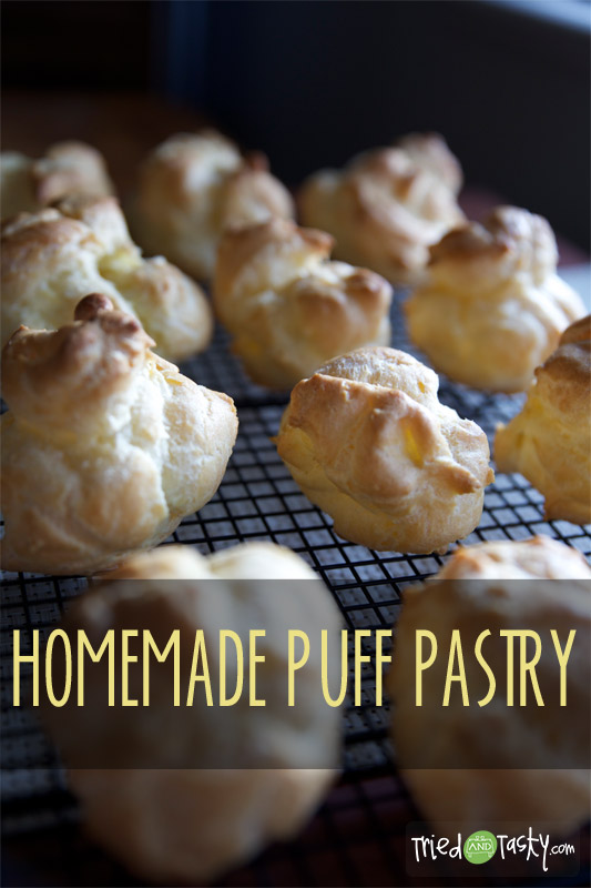 Homemade Puff Pastry // This homemade puff pastry is surprisingly simple and is great with a sweet or savory filling! | Tried and Tasty