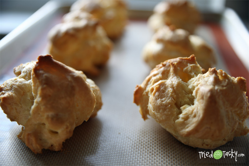 Toasted Coconut Cream Puffs // These light and tasty cream puffs are a little piece of heaven! | TriedandTasty