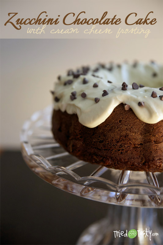Zucchini Chocolate Cake // TriedandTasty