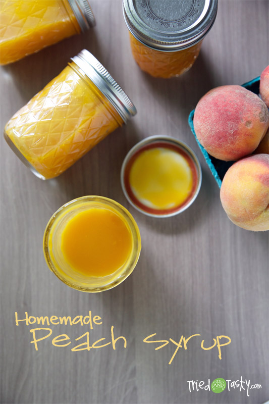 Homemade Peach Syrup Recipe // Tried and Tasty