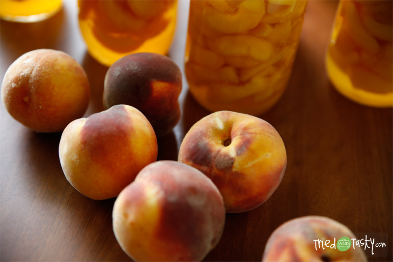 Canning Peaches // Try canning your fresh peaches so you can enjoy them all year! | Tried and Tasty