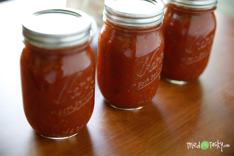 Homemade Salsa // Homemade salsa tastes so fresh and so much better than the store bought variety. | Tried and Tasty