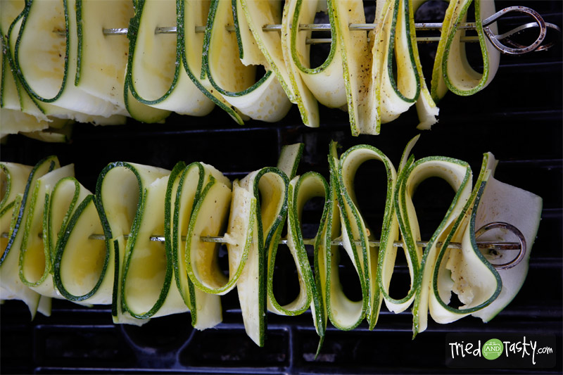 Grilled Zucchini Ribbons // TriedandTasty