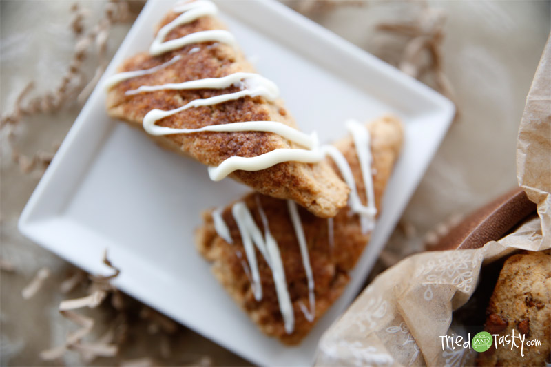 Cinnamon-Chip Scones // These Cinnamon Chip Scones are perfect for any holiday breakfast or brunch! | Tried and Tasty