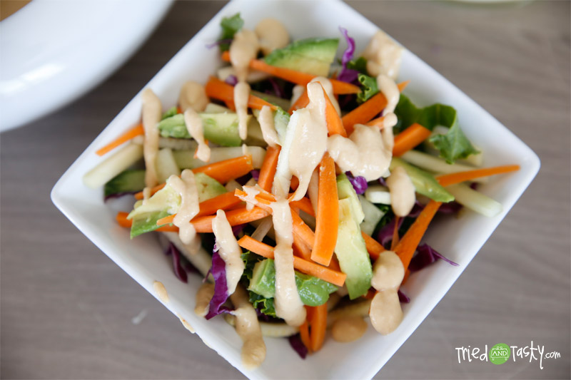 Spring Roll Salad with Creamy Tahini Dressing // A fresh take on traditional spring rolls that will leave your mouth watering for more! | Tried and Tasty