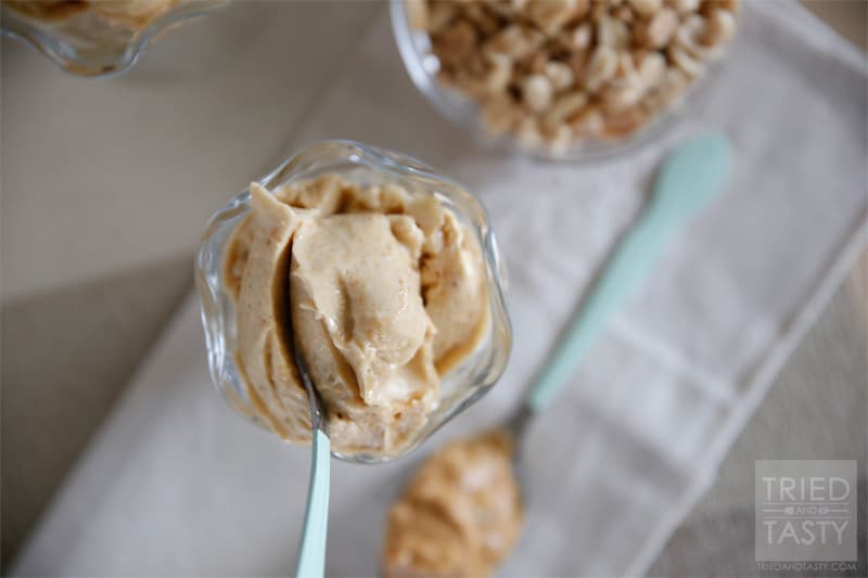 2-Ingredient Peanut Butter Banana Ice Cream // A guilt-free ice cream treat that will satisfy any sweet tooth! | Tried and Tasty