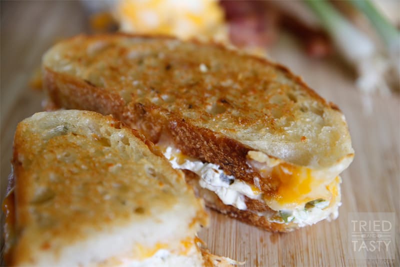 Jalapeno Popper Grilled Cheese Sandwich // Tried and Tasty
