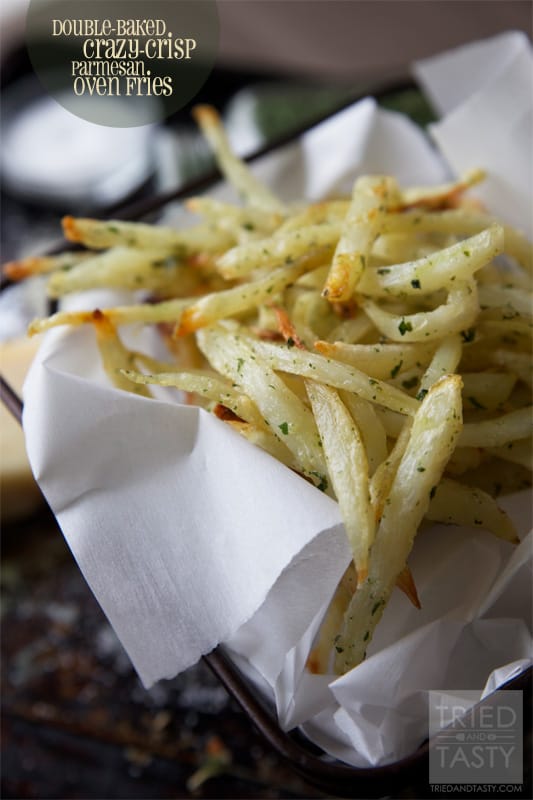 Double-Baked Crazy-Crisp Parmesan Oven Fries // Tried and Tasty
