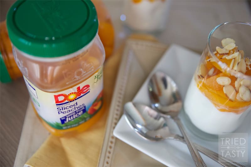 Dole Fruit In Jars Peach Slices & Greek Yogurt Pairing // Tried and Tasty