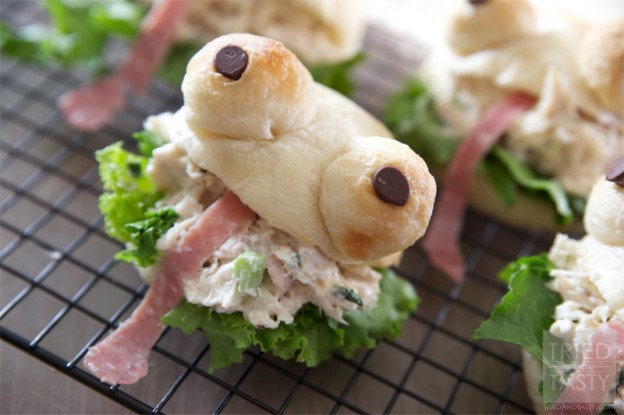 Chicken Salad Frog Sandwiches // Tried and Tasty
