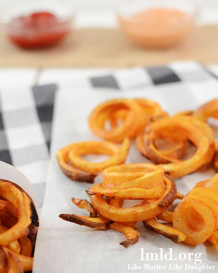 Oven Baked Curly Fries Arby's Copycat // Like Mother Like Daughter