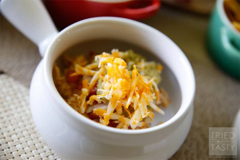 Copycat Cafe Rio Tortilla Soup // This Copycat Cafe Rio Tortilla Soup is just like the restaurant favorite! It's flavorful and delicious. Next time you're enjoying Cafe Rio at home, made in your kitchen, whip this up for a tasty appetizer! | Tried and Tasty