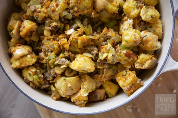 Savory Sausage Stuffing // Tried and Tasty