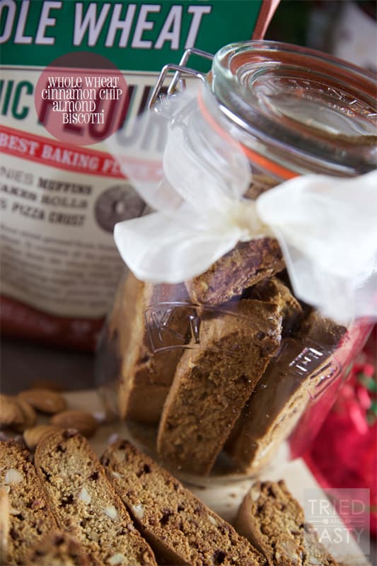 Whole Wheat Cinnamon Chip Almond Biscotti // Tried and Tasty