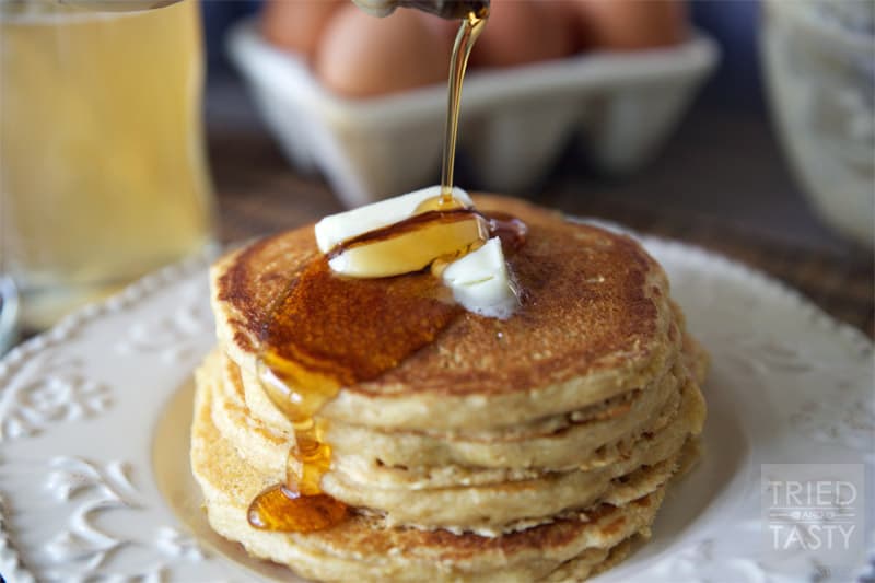 Whole Wheat Buttermilk Pancakes // Tried and Tasty