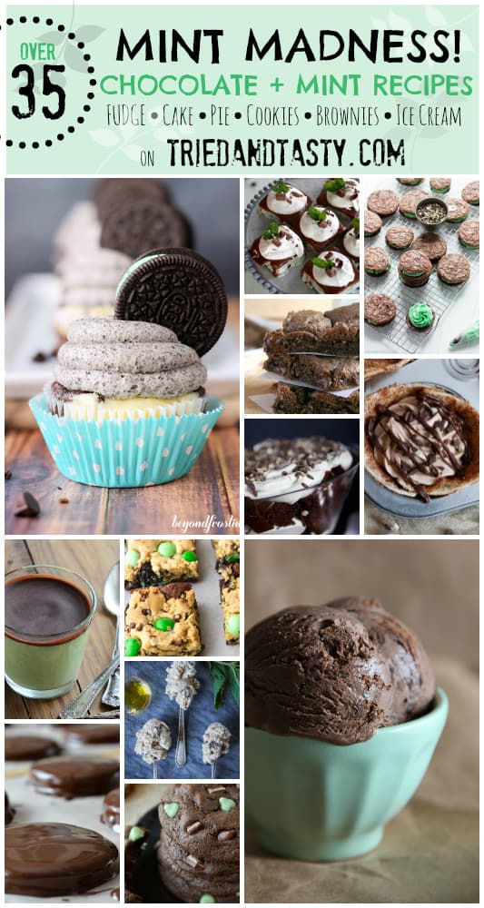 35 Chocolate Mint Recipes Collage // Tried and Tasty