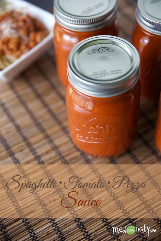 Spaghetti Tomato Pizza Sauce // Tried and Tasty