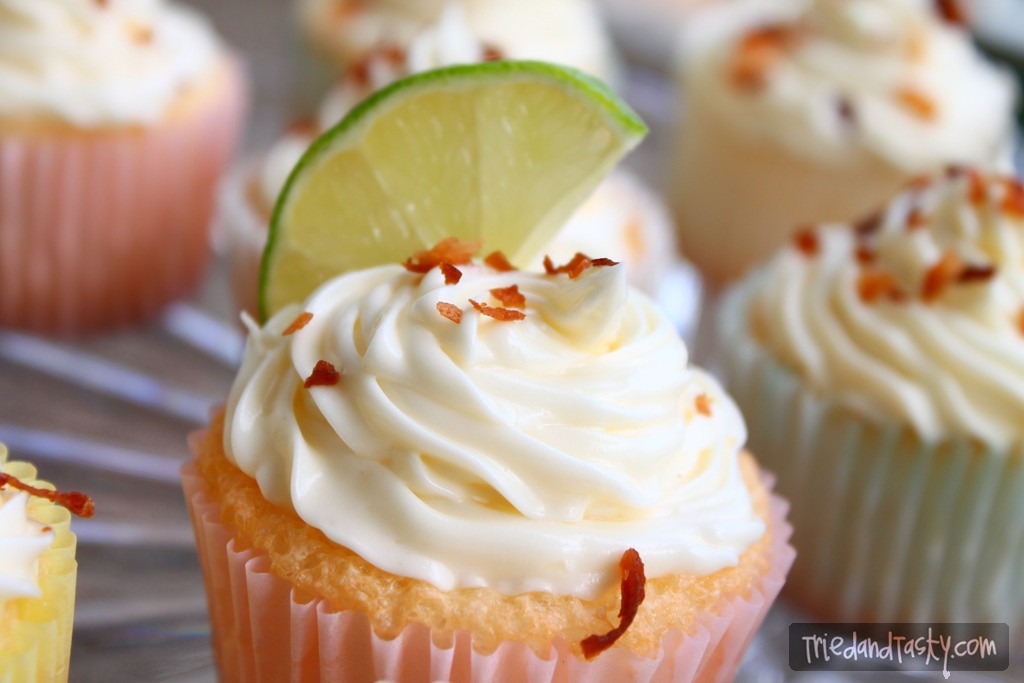 Coconut Lime Cupcakes w/Swiss Buttercream Frosting // Tried and Tasty