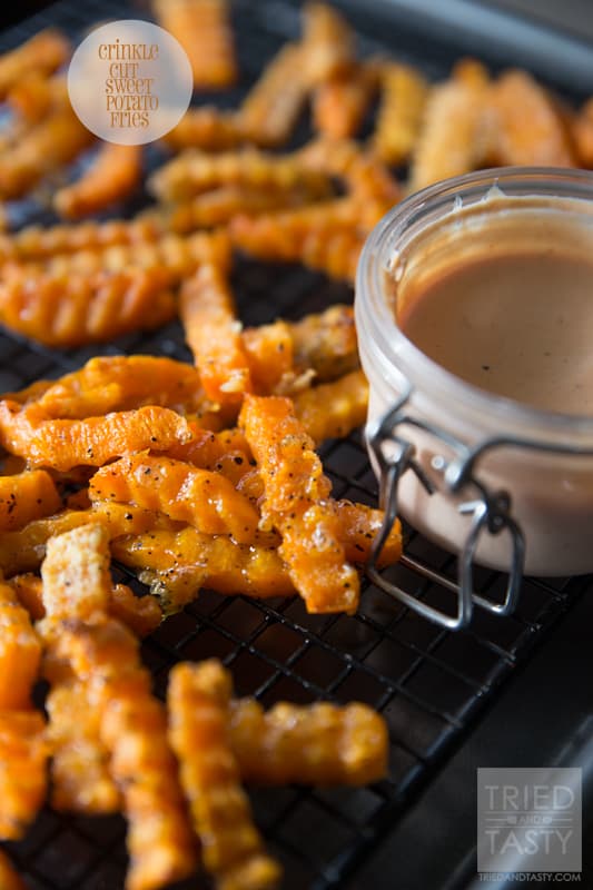 Crinkle Cut Sweet Potato Fries // Tried and Tasty