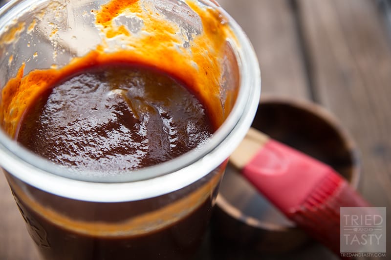 Homemade Mesquite BBQ Sauce // Making your own condiments, dressings, and sauces is easier than you think. Avoid uneccesary ingredients like high fructose corn syrup & artificial ingredients with your homemade version. This Homemade Mesquite BBQ sauce has the flavor of your store bought favorites without the yucky additives! | Tried and Tasty
