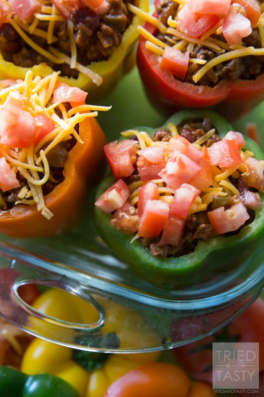 Taco Stuffed Peppers // Tried and Tasty