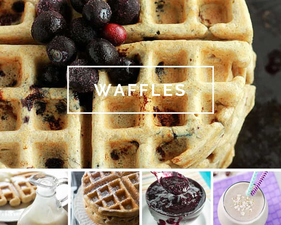 Virtual Waffle/Crepe Bar // 10 recipes that will help you create the perfect breakfast or brunch experience! | Need inspiration on how to host a delicious breakfast or brunch? These 10 recipes are not only tasty, they are ALL easily made in a blender! Make your grocery list now for a showstopper morning.