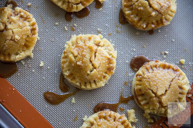 Pecan Hand Pies // Would you believe me if I told you these delicious little treats have been made healthy? Not only that - they are gluten free! Made with delicious all-natural ingredients. You'll have to taste it to believe it, and after just one bite you'll be begging for more! | Tried and Tasty