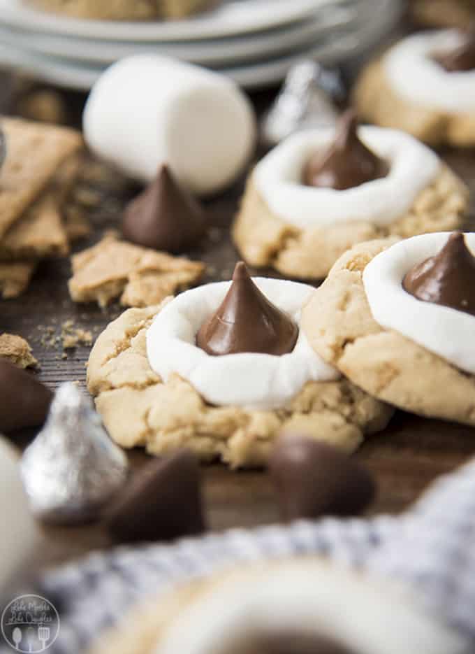 Hershey Kiss S'mores Cookies // Like Mother Like Daughter