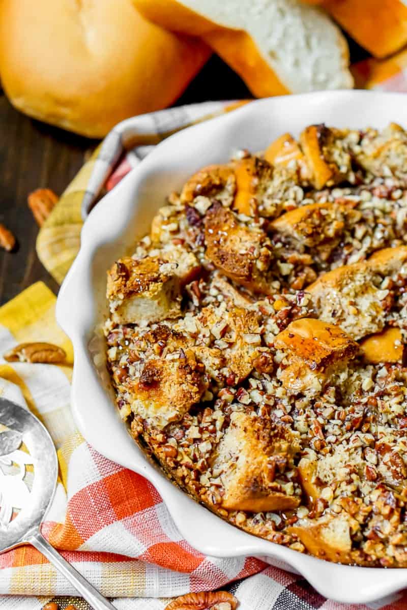 Pecan Pie French Toast Bake // The Love Nerds