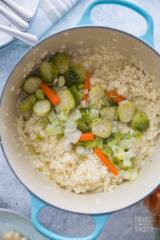 Risotto with Parmigiano Reggiano and Steamed Winter Veggies - Tried and ...