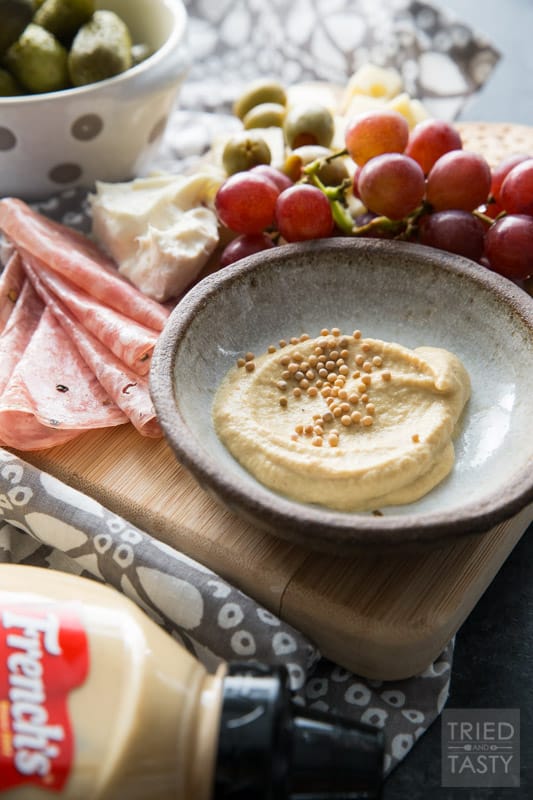 Single Serve Charcuterie // Sometimes you don't need an appetizer or a snack to feed a crowd. Sometimes you just want enough for one - this 'recipe' is just that, perfect single serve portion of the yummiest meat & cheese board! | Tried and Tasty