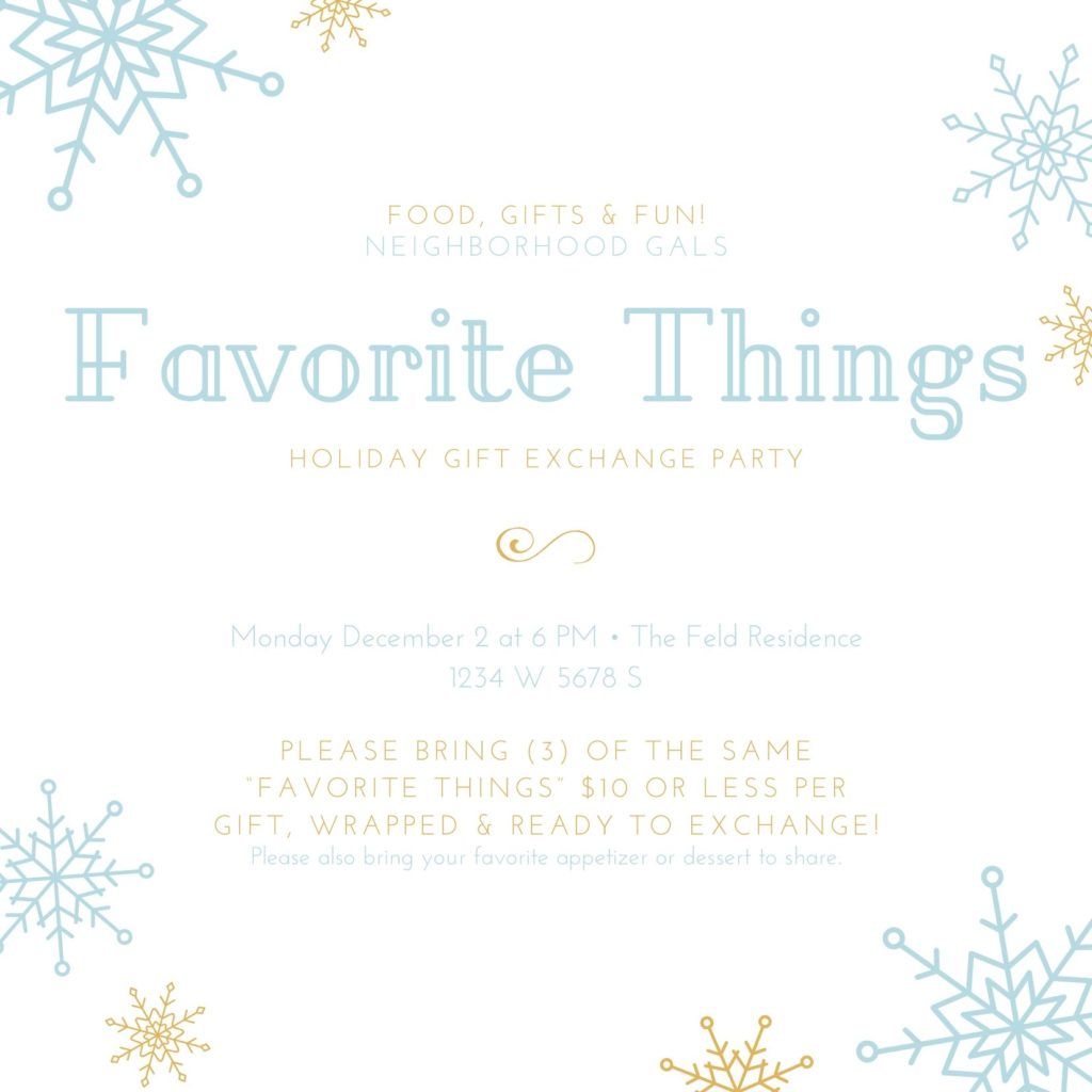 How to Host a Favorite Things Party! - How Sweet This Is